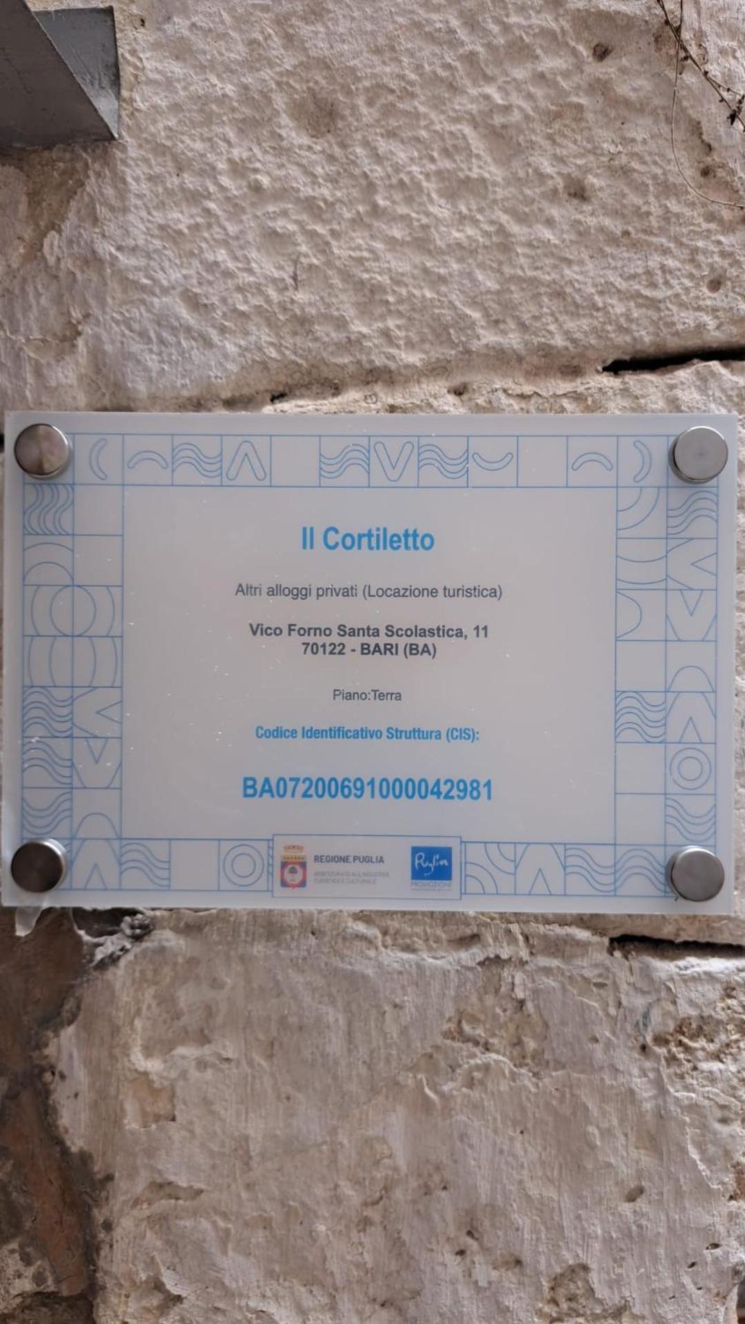 Appartement Il Cortiletto à Bari Extérieur photo